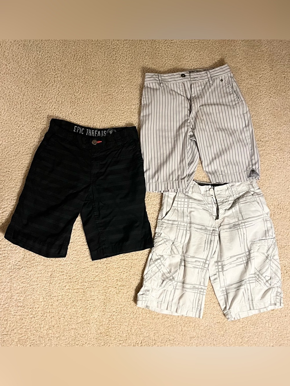 Boys shorts, size 8 - Lot of 3, Epic Threads, Hawk & Vans